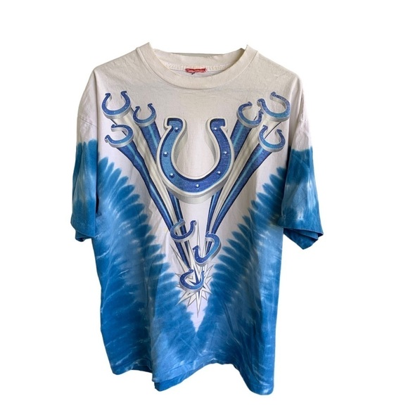 American Vintage Other - Vintage Tee Shirt Indianapolis Colts AOP Mens Adult Size XL Blue White NFL 90s